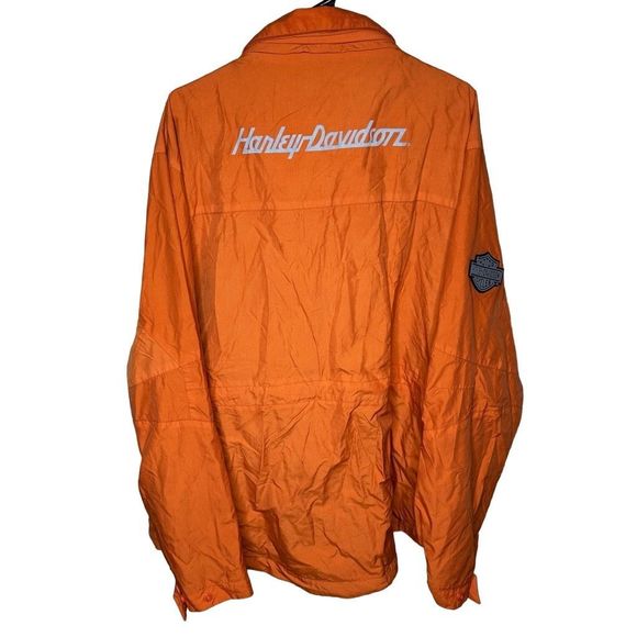 Vintage Harley Davidson Jacket With Stowable Hood XL - Picture 4 of 6